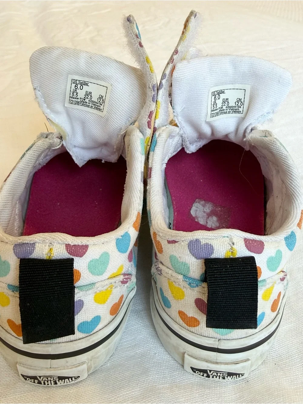 Toddler Vans Rainbow Heart Sneakers - Size 6 (toddler)